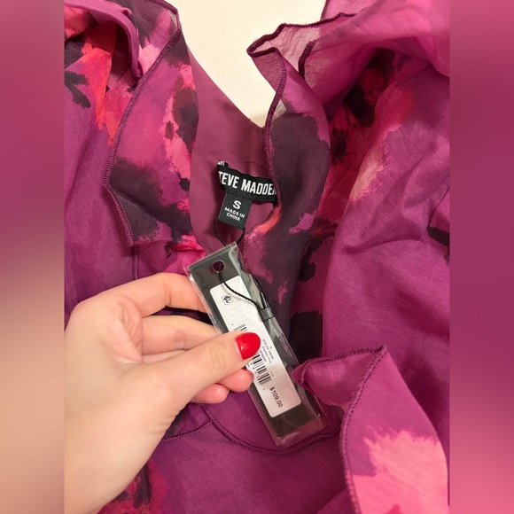 NWT Women’s Steve Madden Adalina V-Neck Midi Dress - Picture 5 of 7